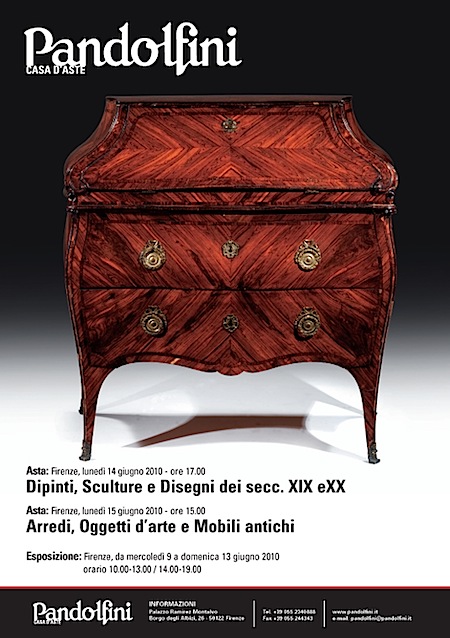 Arredi, mobili antichi, monete ed oggetti d'arte