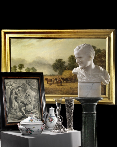 TIMED AUCTION | PAINTINGS, SCULPTURES, SILVER , FURNITURE AND  WORKS OF ART