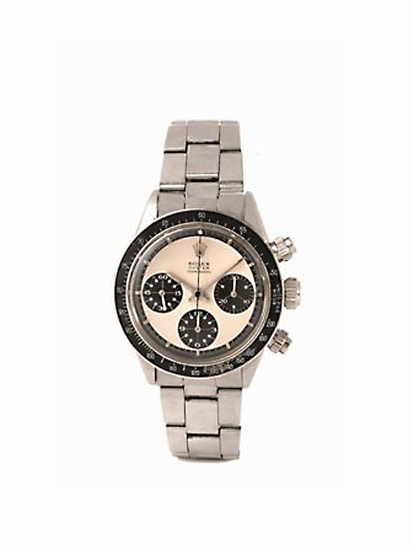 CRONOGRAFO DA POLSO IN ACCIAIO, ROLEX COSMOGRAPH DAYTONA PAUL NEWMAN PANDA, 1970 CIRCA, CON SCATOLA